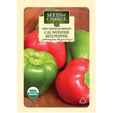 Seeds of Change Certified Organic Pepper, Cal Wonder Red Bell - 200 milligrams, 25 Seeds Pack   553643073